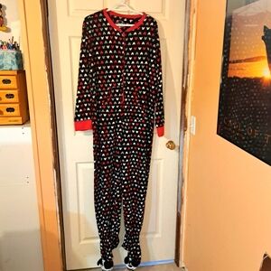 Disney Mickey Mouse Onesie Full Foot Cover Size XL Loose Fitting